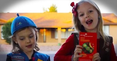 2 Precious Girl Scouts Create Hilarious Parody To Sell Cookies 
