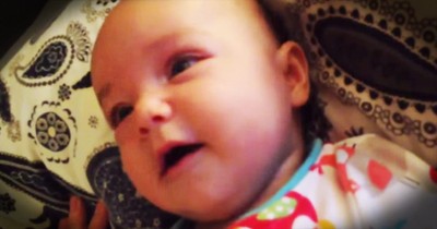4-Month-Old Baby Sings Along To 'Amazing Grace'