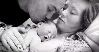 Family Says Emotional Goodbye To Stillborn Baby 