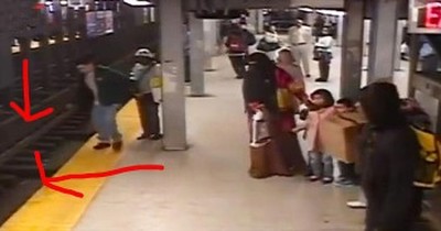 Good Samaritan Rescues Man Who Fell Onto Subway Tracks 