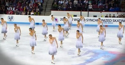 Breathtaking Russian Synchronized Skating Routine  