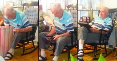 Grandpa Breaks Down After Seeing Photo Of His Mother  