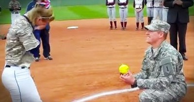 Soldier’s Surprise Proposal Knocked It Out Of The Park 