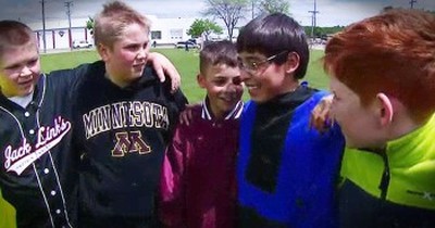 5 Boys Stand Up For Bullied Child With Special Needs 
