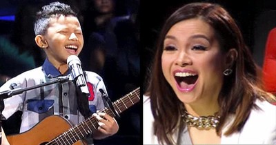 Little Boy Earns Standing Ovation With Acoustic Guitar Performance