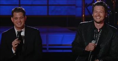 Michael Buble And Blake Shelton Perform Heartfelt Duet Of ‘Home’ 