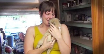 Boyfriend Surprises Girlfriend With New Puppy After Family Pet Passes Away 