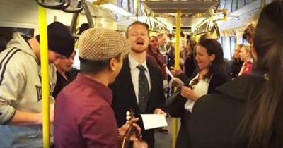 Stranger Starts ‘Somewhere Over The Rainbow’ Sing-A-Long On Train 