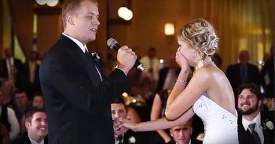 Groom Surprises Bride With Amazing Flash Mob At Reception 