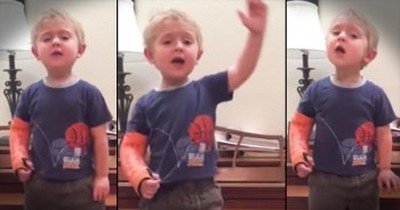 3-Year-Old Passionately Belts Out Musical Number 