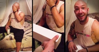 Tough Guy SOBS Over This Surprising Birthday Present 