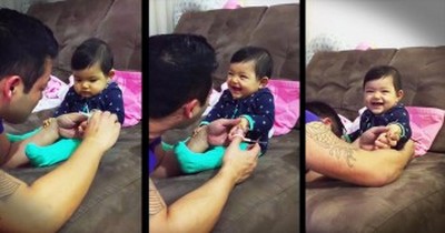 Baby Girl Pranking Her Dad Will Have You LOLing! 