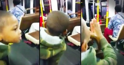 Adorable Little Boy Has The WHOLE Bus Singing To Jesus 