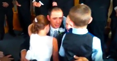 Groom Says Tearful Vows To Bride’s 3 Children