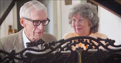 80-Year-Old Couple Beautifully Play Piano Together 