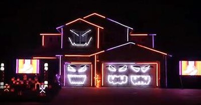 Epic Halloween Light Show Will Leave You In AWE! 