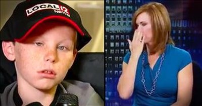 News Anchor Breaks Down Over Little Boy Praying For A Miracle 