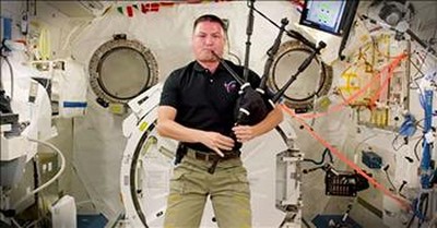 Astronaut Plays ‘Amazing Grace’ On Bagpipes In Space 