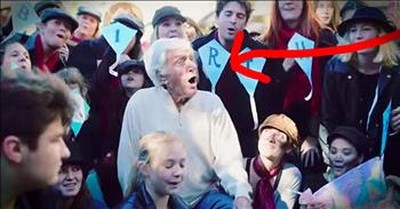 Dick Van Dyke Celebrates 90th Birthday With Flash Mob 