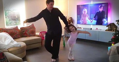 Father And Daughter’s Dance Routine Is The Sweetest!
