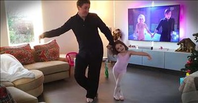 Father And Daughter’s Dance Routine Is The Sweetest! 
