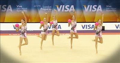 5 Gymnasts Each Held A Pink Ball What Happened Next – WHOA! 