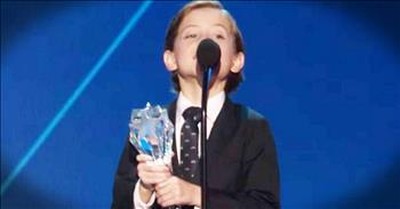 Little Boy's Big Gratitude During Speech Will Melt Your Heart 