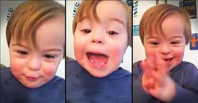 Young Boy With Down Syndrome Says The ABC's In The CUTEST Way! 