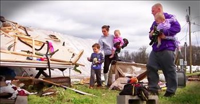 Family Miraculously Survives House Being Picked Up By Tornado 
