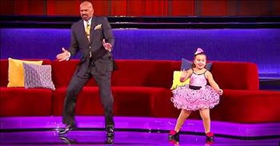 Sassy Little Dancers Has Hilarious Dance Off With Steve Harvey 