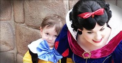 Sweet Boy With Autism Meets Snow White At Disney World 