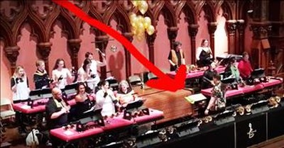 Handbell Choir's Surprise Performance Will Make You Smile 