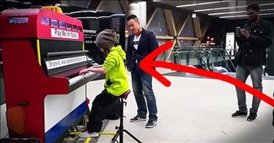 9-Year-Old Plays Piano In Subway - WOW! 