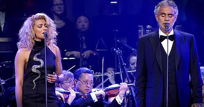Andrea Bocelli And Tori Kelly Sing 'The Prayer' - WOW!