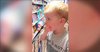 Little Boy Has Adorable Reaction To Toy Store 