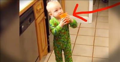 Toddlers Reaction To Vegetable Juice Is Hilarious 