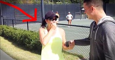 Tennis-Playing Mom Gets Emotional Surprise From Military Son 