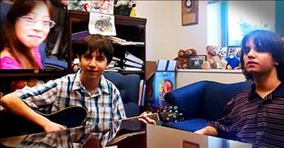 2 Brothers Sing To Their Newly Adopted Sister 