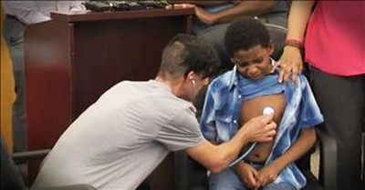 Young Boy Meets Parents Of Heart Donor In Emotional Reunion 