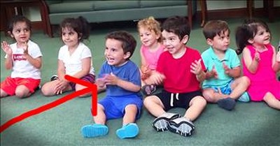 Precious Toddler Cannot Stop Laughing At Music Teacher 