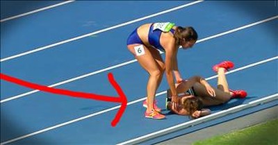 US Olympic Runner Shows Sportsmanship After Colliding With Competitor 