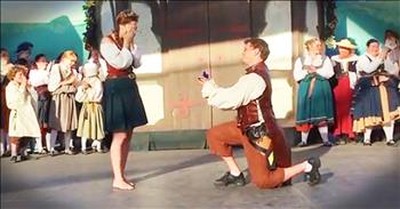 Man Surprises Girlfriend With Proposal After Irish Dancing Routine 