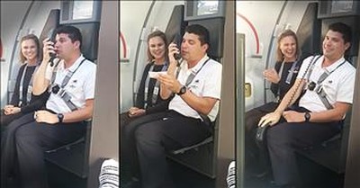 Flight Attendant's Funny Looney Tunes Impression Entertains Plane 