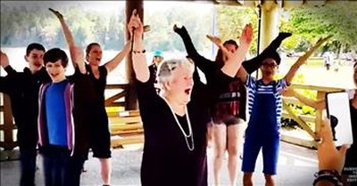 85-Year-Old Receives Birthday Flash Mob To Make Her Dreams Come True 