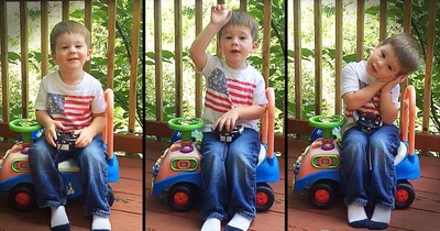 Precious Little Boy Recites Psalm 23