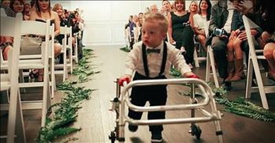 2-Year-Old With Down Syndrome Practices For Months To Be Ring Bearer 