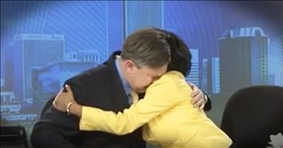 Anchorman Cries Saying Goodbye To Co-Anchor 