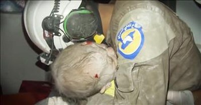 Rescuer Sobs When Baby He Rescued Comes Back To Life  