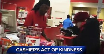 Woman Shares Target Cashier's Act Of Kindness For Elderly Woman  