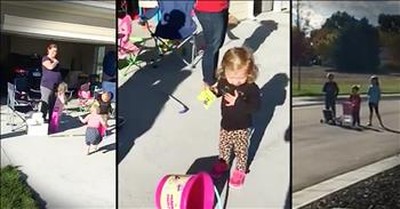 Children Stop And Give Respect For The National Anthem 